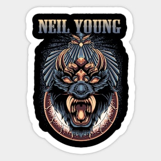 NEIL YOUNG. BAND Sticker